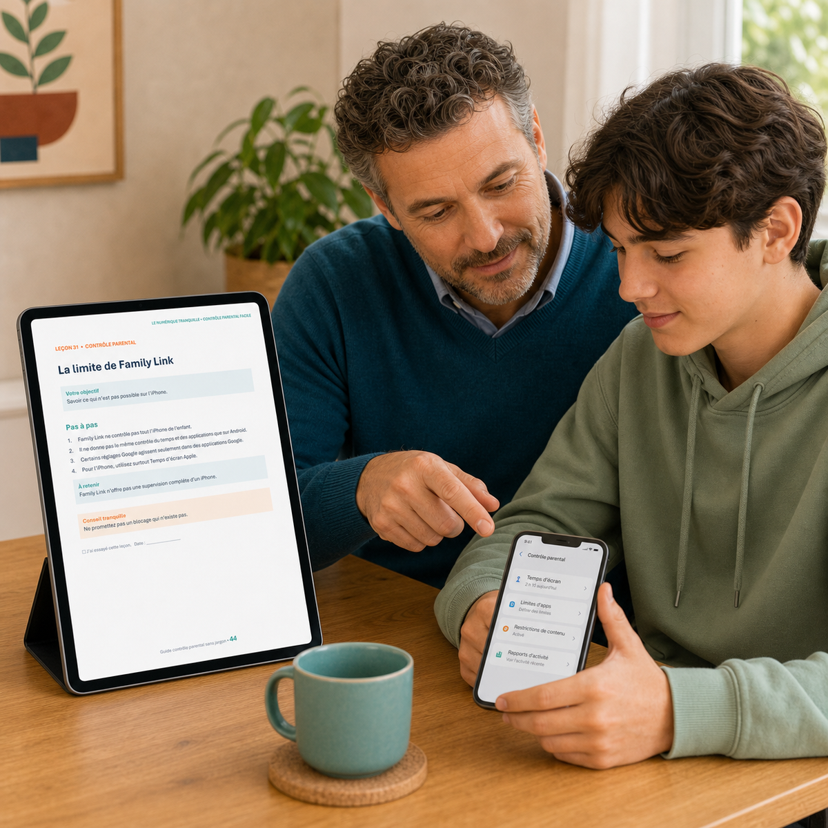 Le contrôle parental facile — aperçu intérieur